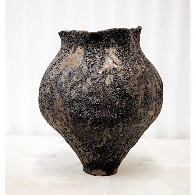 Traditional Textured Moon Jars For Sale - Image 9 of 10