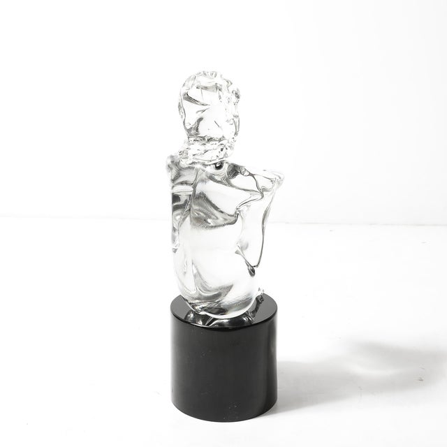 Mid-Century Hand-Blown Murano Glass Figural Sculpture Signed Lorenado Rosin For Sale - Image 9 of 18