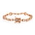 Not Yet Made - Made To Order Rose Gold Finish Heart & Baguette Cz Stone Statement Bracelet for Her For Sale - Image 5 of 11