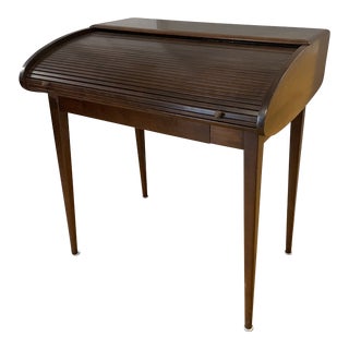 1960s Heywood-Wakefield Tambour Roll Top Desk For Sale
