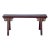 Vintage Oxblood Red Rural Village Rustic Slim Wood Seating Bench For Sale