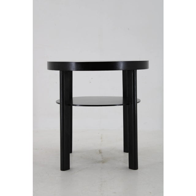 Carefully refurbished - Stained beech wood.