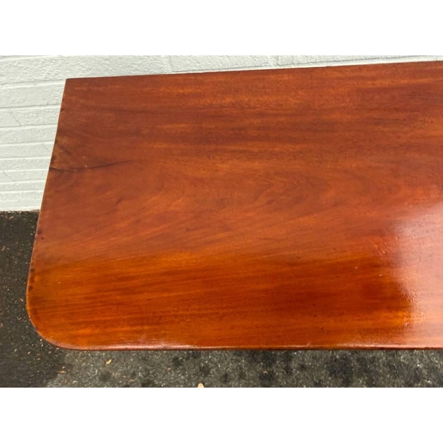 American Antique American Empire Style Top Game Table or Console Table For Sale - Image 3 of 15
