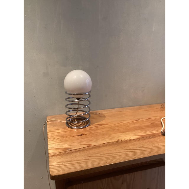 Spiral Spring Lamp, 1970, in Very Good conditions. Designed 1970 to 1979 European Plug (up to 250V).The wiring of this...