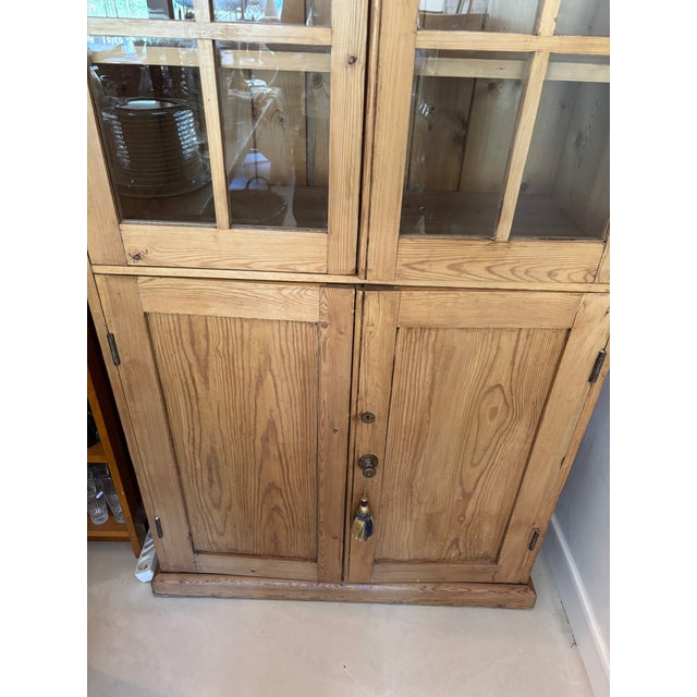 Wooden Glass Cabinet For Sale - Image 5 of 8