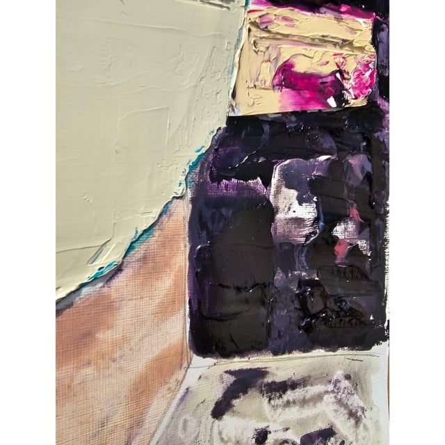 Paper Original Oil Painting 'Portrait of a Woman' by Diane Grant, Unframed For Sale - Image 7 of 11