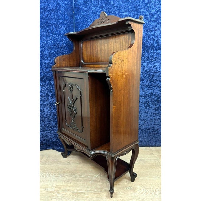 Napoleon III Mahogany State Cabinet, 1880 For Sale - Image 3 of 10