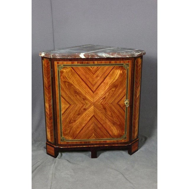 Brown Antique Corner Cabinet For Sale - Image 8 of 9