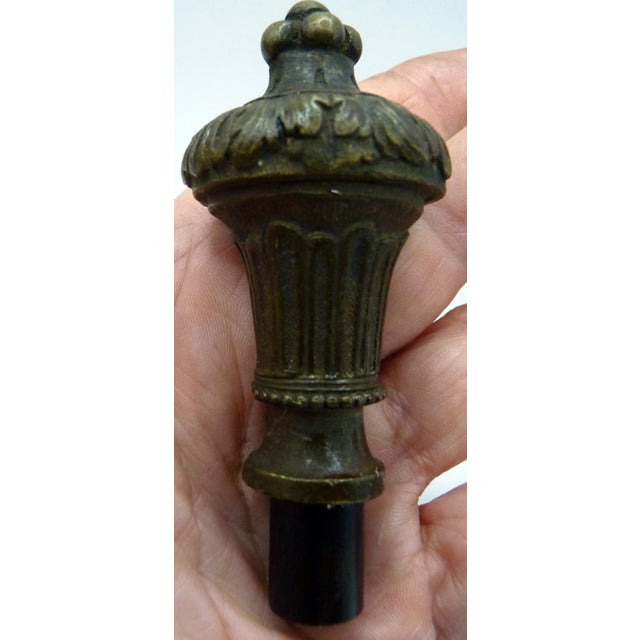 Art Nouveau Antique French Bronze Architectural Lamp Finial For Sale - Image 3 of 5