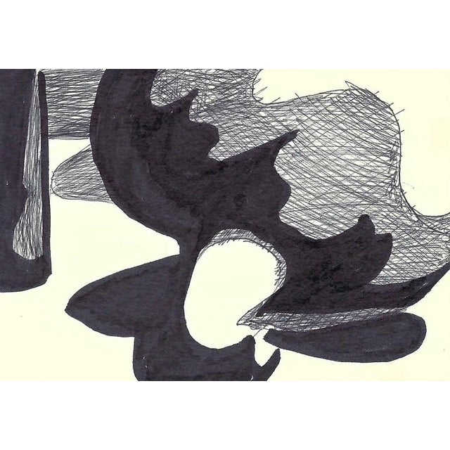 Ink on paper by Robert Henry Angeloch (1922-2011). Estate stamp on the back. Bob Angeloch was born in Richmond Hill, New...