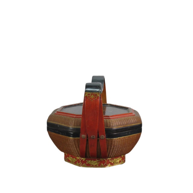 Bamboo Basket For Sale - Image 4 of 10