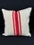 Turkish Hemp Pillow Cushion Natural Beige Red Pillow Cushion Cover 24x24 For Sale - Image 4 of 4