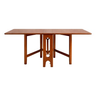 Vintage Teak Compact Drop-Leaf Dining Table from McIntosh For Sale