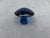 Blue Mid Century Modern Blue Glass Mushroom Paper Weight For Sale - Image 8 of 11