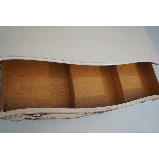 Antique French Carved Mahogany Painted Dresser For Sale - Image 4 of 18