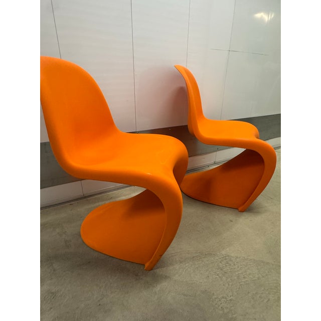 Plastic Vintage, Post Modern 1990s Pantonstolen (Vernor Panton) Chair Pair (2) For Sale - Image 7 of 12