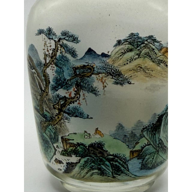 Exquisite Inside Painted Snuff Bottle Dated 1966 For Sale - Image 10 of 16