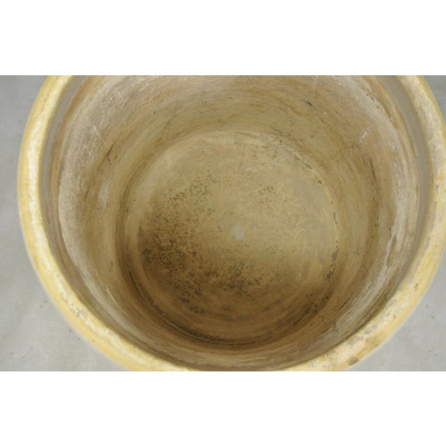 Antique 30 Gallon Cobalt Blue Star Stoneware Glazed Farmhouse Crock Pot For Sale - Image 11 of 18