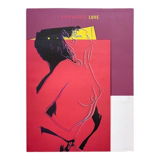Andy Warhol Foundation " Love " First Limited Edition Lithograph Print Pop Art Exhibition Book For Sale