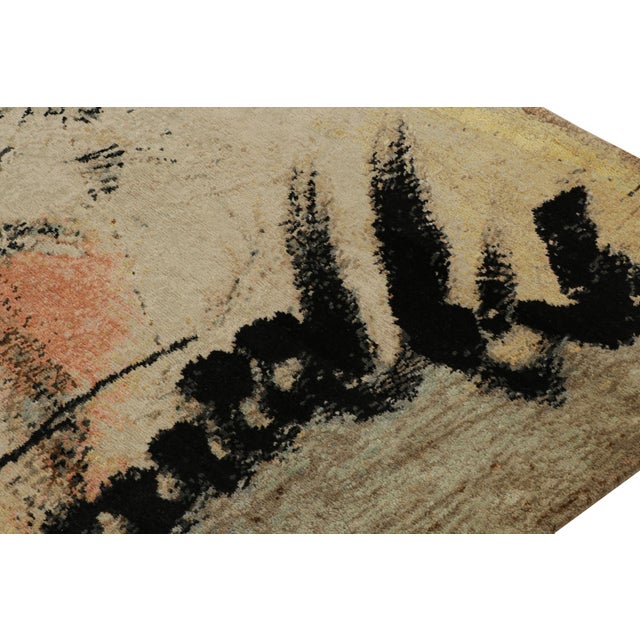 Rug & Kilim’s “Bell and Chime” Abstract Rug by Arthur Lanyon For Sale In New York - Image 6 of 8