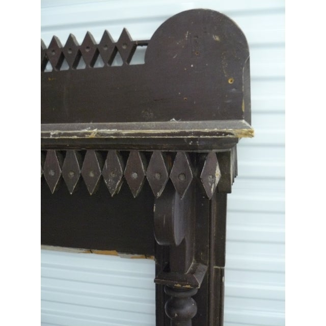 Early 20th C. Folk Art Pine Mantle For Sale - Image 6 of 18