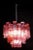 Red Coral Murano Glass Tronchi Chandeliers, 1970, Set of 2 For Sale - Image 4 of 18