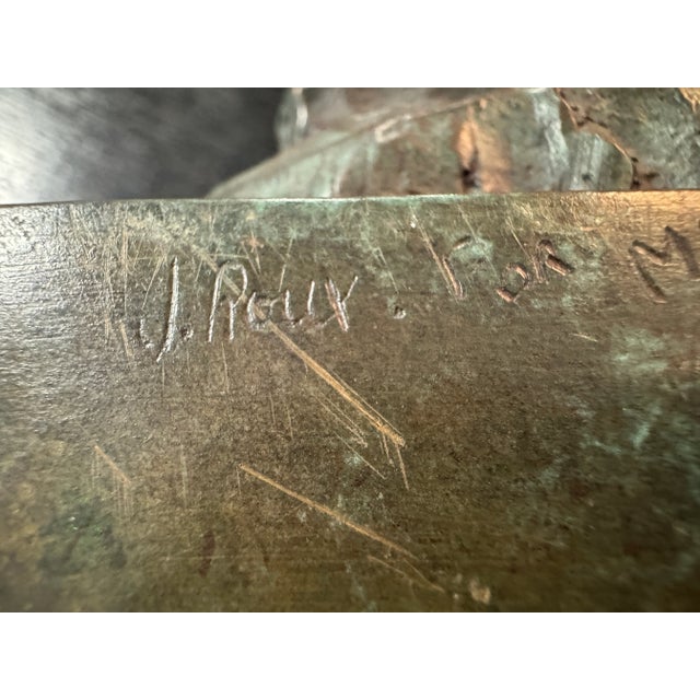 Joel Roux, Bronze Sculpture of a Tiki, Unique Work, 2000 For Sale - Image 4 of 12