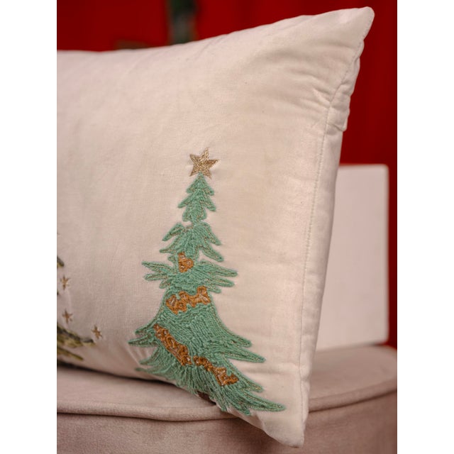 Pine Wonderland Pillow Cover For Sale - Image 6 of 6