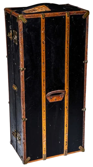 Leather Wardrobe Trunk, Germany, Early 20th Century