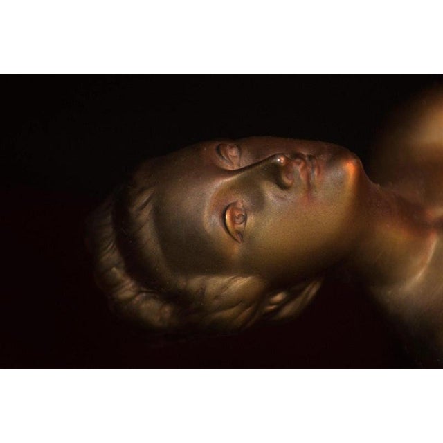 Art Deco French Figural Dancer Table Lamp with Glass Globe, 1930 For Sale - Image 15 of 18