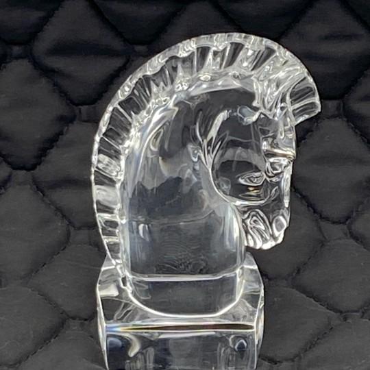 Steuben Crystal Horse Head Equestrian Paperweight (Designed by Sidney Waugh #7779) Vintage 1930s For Sale - Image 9 of 18