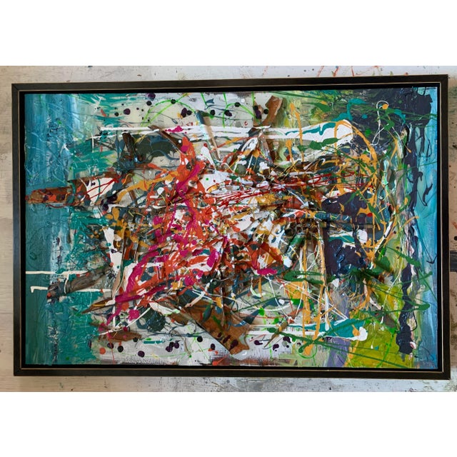 "Victory", Contemporary, Abstract, Mixed Media Paintings, by Van Ness For Sale - Image 4 of 7