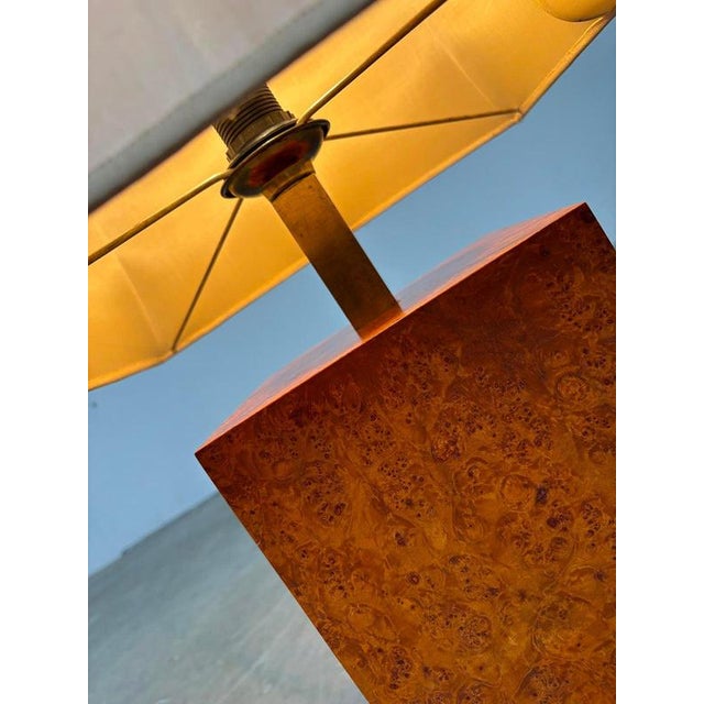 Metal Radica Table Lamp, Italy, 1940s For Sale - Image 7 of 8