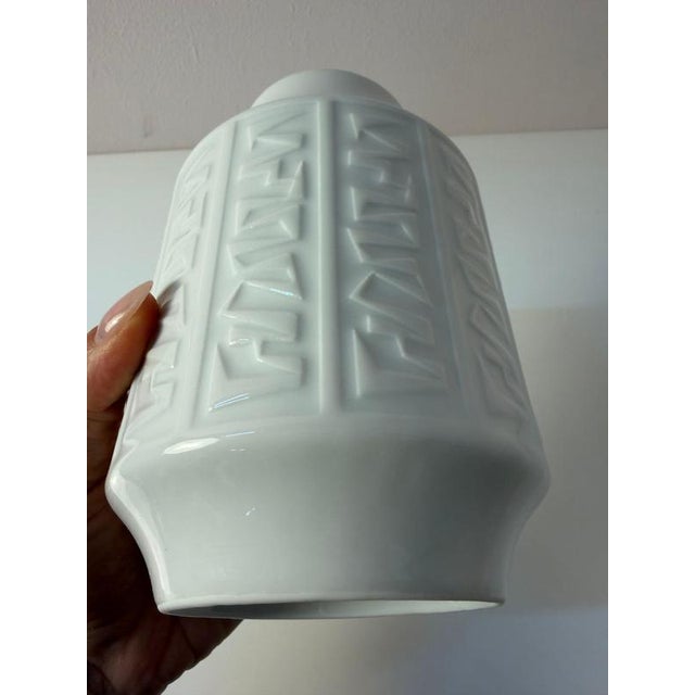 2000 - 2009 White Porcelain Vase by Winterling Bavaria For Sale - Image 5 of 10