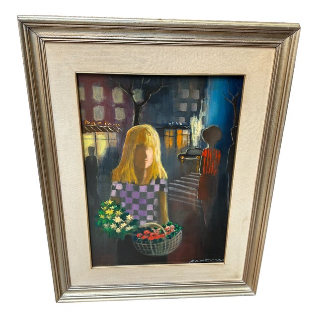 Eliano Fantuzzi, Composition, 1972, Oil on Canvas, Framed For Sale