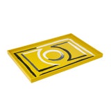 Image of Luke Edward Hall Collection Large Etienne Tray in Yellow For Sale