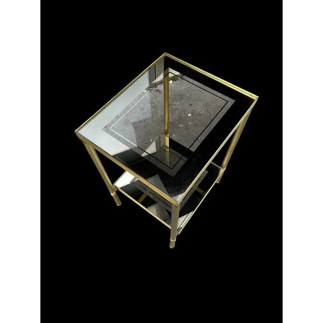 Brass Auxiliary Table, 1970s For Sale - Image 4 of 9
