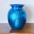 Vintage Large Iridescent Vase in Blue Glass (Signed Lundberg Studios 2000) For Sale In Los Angeles - Image 6 of 6