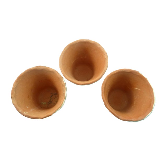 1990s Vintage Pink Cachepots or Planters, Set of Three, Herb Planters For Sale - Image 5 of 7