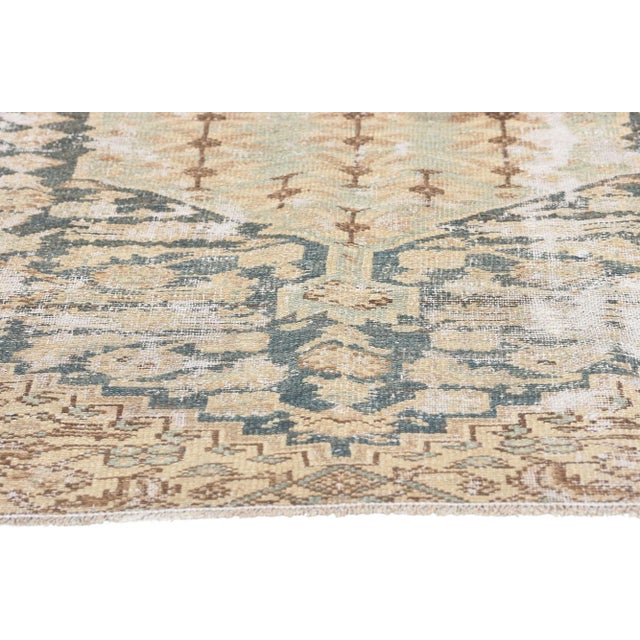 Early 20th Century Antique-Worn Persian Malayer Rug - 03'09 X 05'06 For Sale - Image 4 of 9