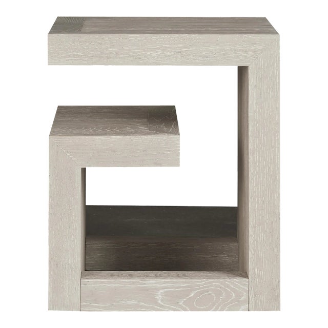 Modern Bedside Table, Beige For Sale