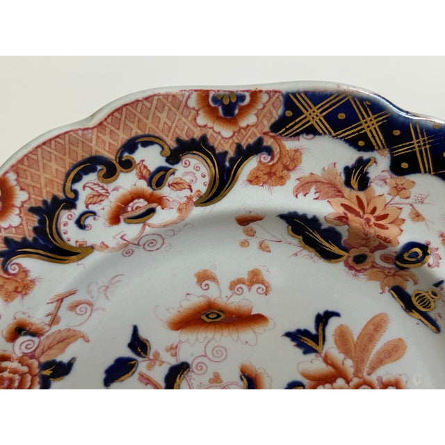 Antique English Imari Plates by John Ridgway & Co, c.1830s Staffordshire - a Pair For Sale In Los Angeles - Image 6 of 10
