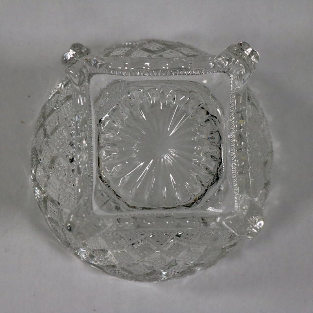 Mid 20th Century Fostoria Salt Cellars With Antique Heart Motif Sterling Silver Salt Spoons - Set of 4 For Sale - Image 12 of 14