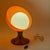 Italian Space Age Table Light in Orange Abs and Opaline Glass, 1970s For Sale - Image 13 of 15