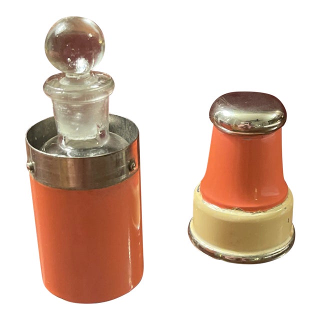 Antique Early 20th Century French Traveling Scent Bottle For Sale