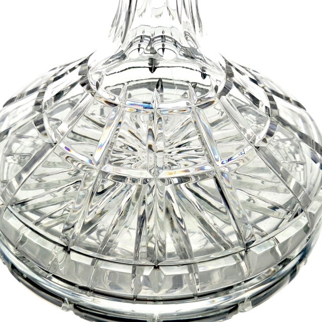 Late 20th Century Atlantis Viana Lead Crystal Ships Decanter With Stopper For Sale - Image 9 of 11