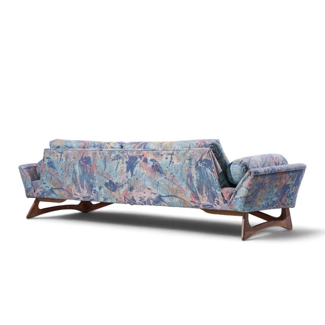 Wood Adrian Pearsall for Craft Associates Mid Century Gondola Sofa For Sale - Image 7 of 9