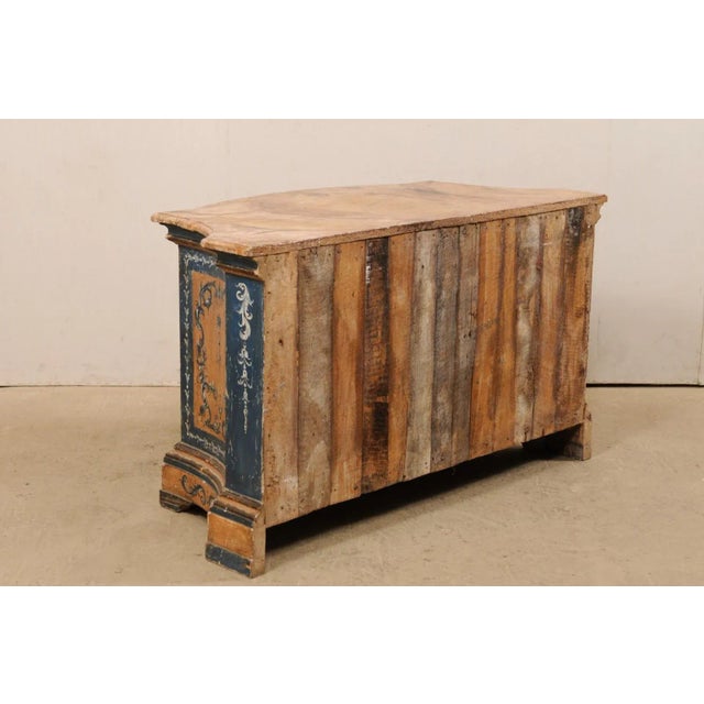 19th Century Painted Bow-Front Cabinet, Italy For Sale - Image 11 of 11