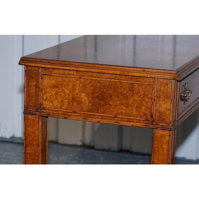 Georgian Style Burr Walnut Console Table from Brights of Nettlebed London For Sale - Image 13 of 18