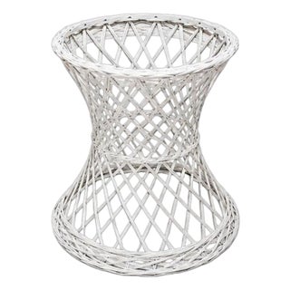 Mid-Century 30" Tall Spun Fiberglass Hourglass Plant Stand by Russell Wood For Sale